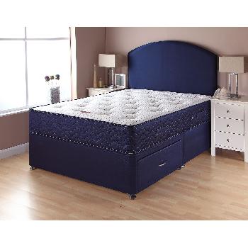 Airsprung Catalina Pocket 1000 Divan Set Superking Navy 4 Drawers