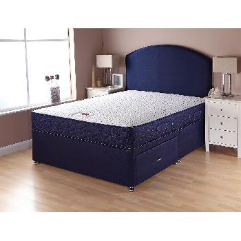 Airsprung Catalina Supercoil Divan Set Double Navy 2 Drawers