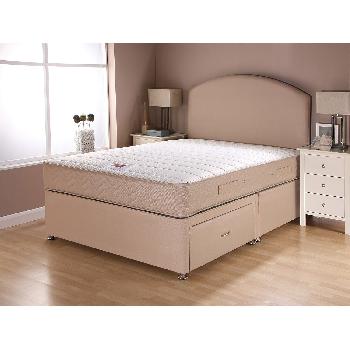 Airsprung Catalina Supercoil Divan Set Double Sand 2 Drawers