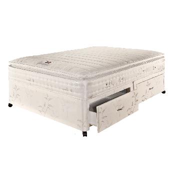 Airsprung Symphony 1700 Pillow Top Divan Set Double 4 Drawers