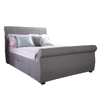 Alabama Upholstered 2 Drawer Bed Frame King