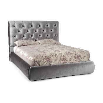 Alexandra Fabric Bedstead - Double - Steel