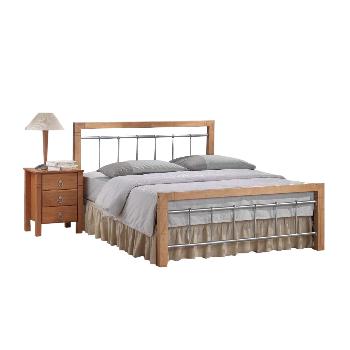 Alice Wooden and Metal Bed Frame Single