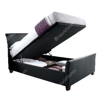 Allendale Ottoman Bed in Bonded Leather Kingsize