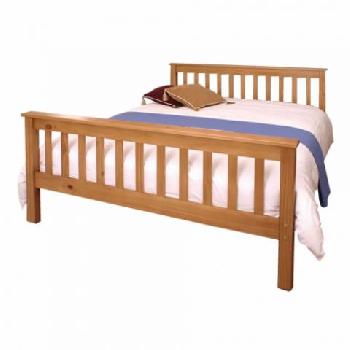 Amazon Solid Pine Shaker Bed Frame Double