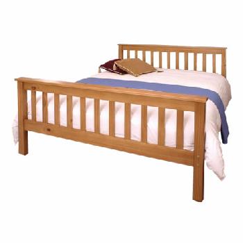 Amazon Solid Pine Shaker Bed Frame King