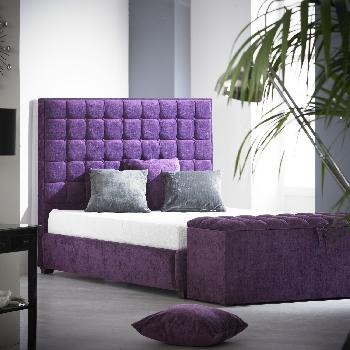 Amla Upholstered Bed Frame Nelson Mink Single