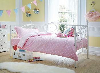 Amy Day Bed - White - 3'0 Single