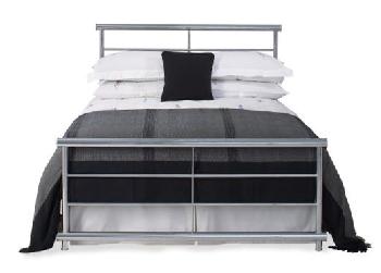 Andreas Chrome Metal Bed Frame - 5'0 King