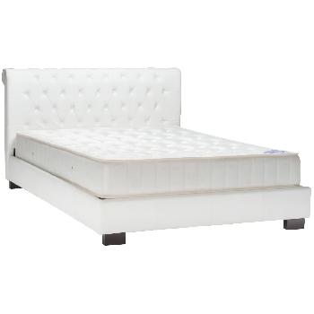 Aries Bed Frame in White ARIES WHITE - SUPERKING