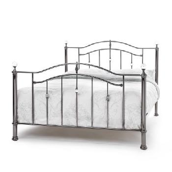 Ashley Black Nickel Metal Bed Frame Double