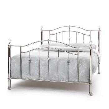 Ashley Nickel Metal Bed Frame Double