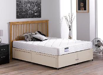 Ashton Open Spring Divan Bed - Soft - Beige - 2'6 Small Single