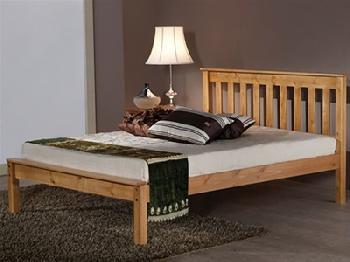 Balmoral Devon Antique Pine 3' Single Antique Bed Frame Only Wooden Bed