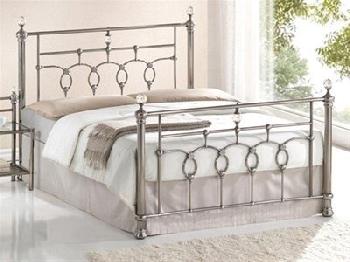 Balmoral Lucy 5' King Size Nickel Metal Bed