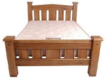 Balmoral Michigan 4' 6 Double Antique Bed Frame Only Wooden Bed