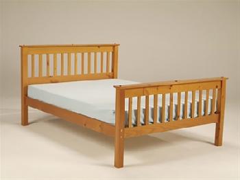 Balmoral Mission 4' Small Double Antique Bed Frame Only Wooden Bed