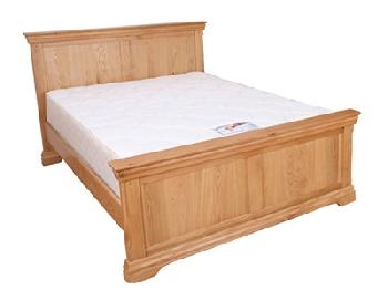 Balmoral Sussex 5' King Size Antique Slatted Bedstead High Foot End Wooden Bed