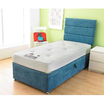 Bambini Blue Divan Base Bambini Base 2ft 6 2 Drawer Denim Blue