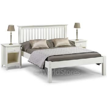 Barcelona Bed Frame Off White Low Foot End Low - Kingsize