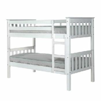 Barcelona Bunk Bed in White Single