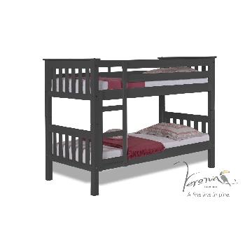 Barcelona short bunk bed - Single - Graphite