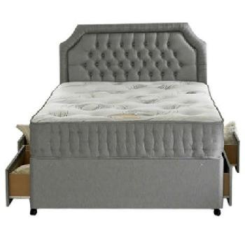 Bedmaster Affinity Pocket Divan Bed AFFINITY ( POCKET SPRING UNIT ) Solid top 4 drawer set DOUBLE