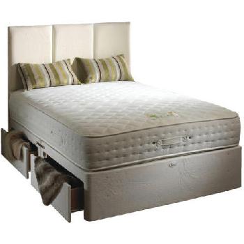 Bedmaster Aloe Vera Pocket Divan Bed ALOEVERA POCKET Solid top 2 drawer set KINGSIZE