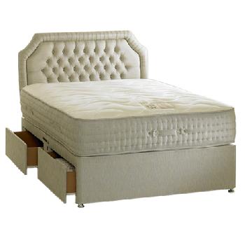 Bedmaster Bamboo Pocket Divan Bed BAMBOO POCKET Solid top 2 drawer set DOUBLE