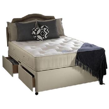 Bedmaster Ortho Royale Solid Top Divan Set Small Double-2 drawer
