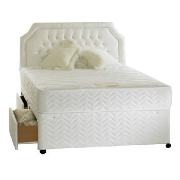 Bedmaster Tuscany Solid Top Divan Set Single-2 Drawer