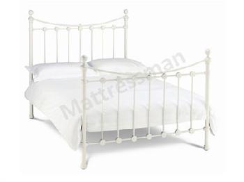 Bentley Designs Alice 4' 6 Double Ivory Slatted Bedstead Metal Bed