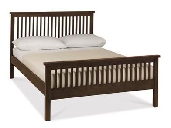 Bentley Designs Atlanta Dark - HFE 5' King Size Dark Wood Slatted Bedstead Wooden Bed