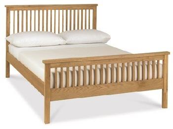 Bentley Designs Atlanta Oak Finish - HFE 3' Single Oak Slatted Bedstead Wooden Bed