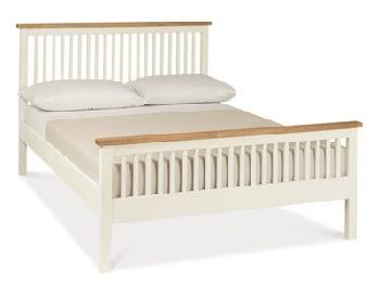 Bentley Designs Atlanta Two Tone - HFE 3' Single Oak and White Slatted Bedstead Wooden Bed