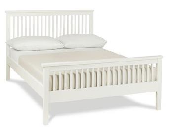 Bentley Designs Atlanta White - HFE 4' Small Double White Slatted Bedstead Wooden Bed