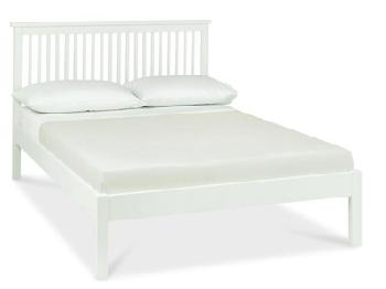 Bentley Designs Atlanta White - Low Foot End 3' Single White Slatted Bedstead Wooden Bed