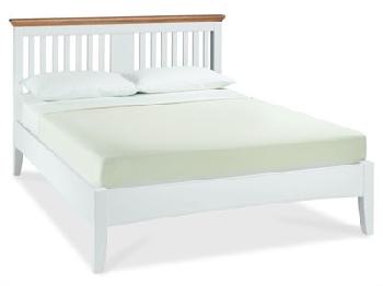 Bentley Designs Hampstead 4' 6 Double White Slatted Bedstead Wooden Bed