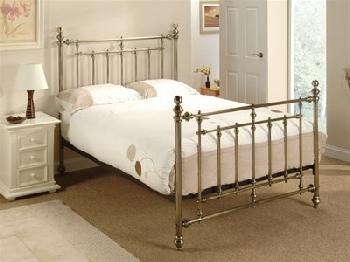 Bentley Designs Imperial Antique Brass 5' King Size Antique Brass Slatted Bedstead Metal Bed