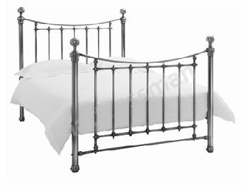 Bentley Designs Isabelle 4' 6 Double Antique Brass Metal Bed