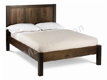 Bentley Designs Lyon Walnut 5' King Size Walnut Sprung Slatted Bedstead Wooden Bed