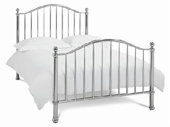 Bentley Designs Sabina 4' 6 Double Nickel Slatted Bedstead Metal Bed