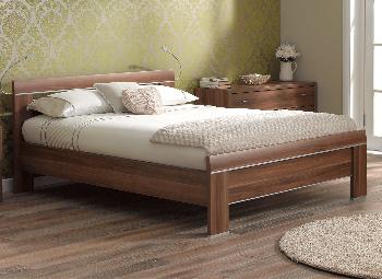 Berkeley Walnut Wooden Bed Frame - 4'6 Double