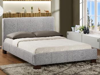 Birlea 4ft Brooklyn Small Double Light Grey Fabric Bed Frame