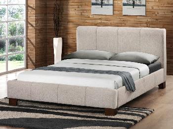 Birlea 4ft Brooklyn Small Double Wheat Fabric Bed Frame