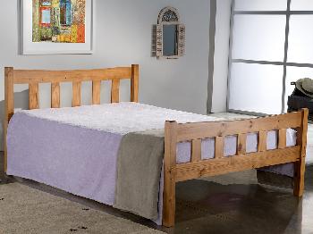 Birlea 4ft Miami Small Double Antique Pine Bed Frame