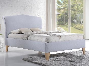 Birlea Andorra Double Blue Fabric Bed Frame