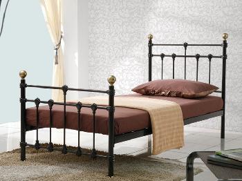 Birlea Atlas Single Black Metal Bed Frame