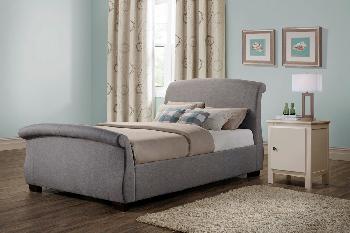 Birlea Barcelona Double Grey Fabric Bed Frame