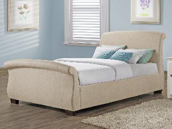 Birlea Barcelona Double Wheat Fabric Bed Frame